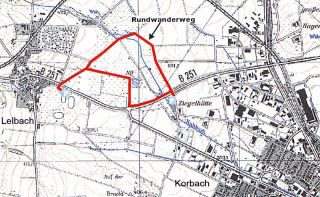 Karte Lage Rundwanderweg